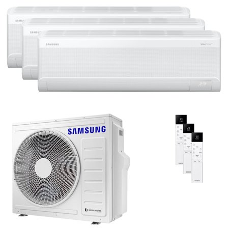 Condizionatore Samsung Windfree Avant S2 trial split 7000+7000+18000 BTU inverter A++ wifi unità esterna 8 kW