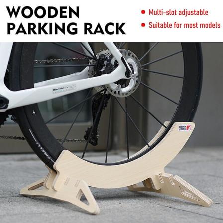 Thinkrider Cykelstativ Indendørs cykelopbevaringsparkeringsstativ til 16-24/26-29/700c Road Mountain Bike Stativ Holder Burlywood