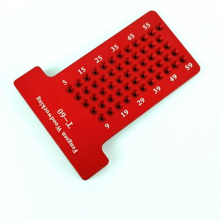 T-linjal Mätlinjal Precision Markering Aluminiumlegering Metrisk Träbearbetningsverktyg T60 Mini Skrivare (T60)Röd, En Styck