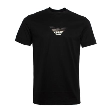 Emporio Armani, T-Shirts Zwart, Heren, Maat:XL