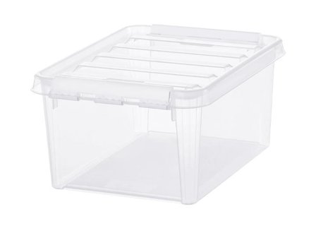SmartStore Förvaringslåda Classic transparent 8L - Lyreco - Skolmöbler och inredning - Förvaringsmöbler - Backar, boxar och korgar