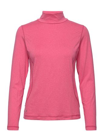 Agnes Ls Roll Neck T-shirts & Tops Long-sleeved Rosa Daily Sports