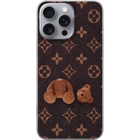 Yhteensopiva Puhelinkuori Apple Apple iPhone 16 Pro Max Graafinen monogrammikuvio, jossa taiteellisesti muotoiltu nalle