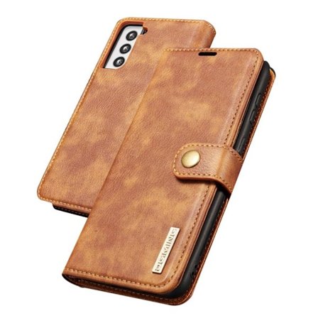 DG.MING Samsung Galaxy S21 Plus 2-i-1 pungetui - Brun