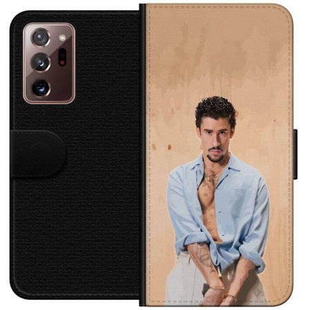 Kompatibel Tegnebogsetui til Samsung Galaxy Note20 Ultra Bad Bunny Super Bowl-inspireret grafik med NFL-trofæ og San Francisco-bro i sportdesign