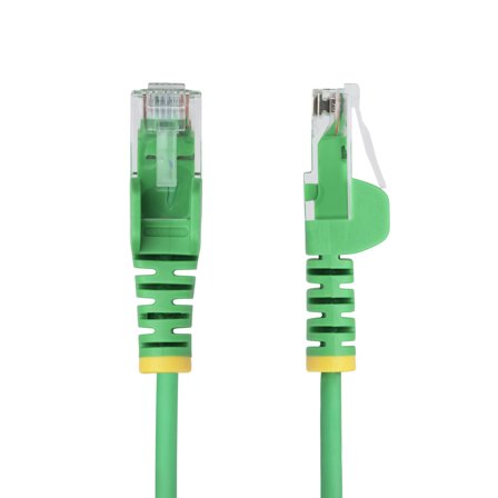 StarTech 5m Green Slim CAT6 Ethernet Cable Snagless RJ45 LSZH 28AWG Pure Bare Copper Slim Network Patch Cable/Cord
