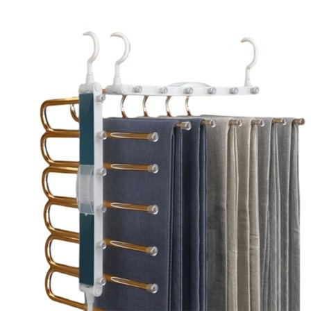 Teleskopiska hopfällbara byxställ utrymmesbesparande Stark lagerkapacitet för garderob och organizer