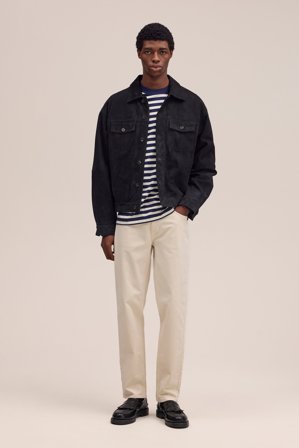 NN.07 Tony Bukser Herre Hvid Økologisk Bomuld