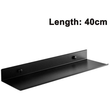 Duschhylla och kökshylla, väggmonterad hylla, rostfritt aluminium, för hemmakök, 40 cm