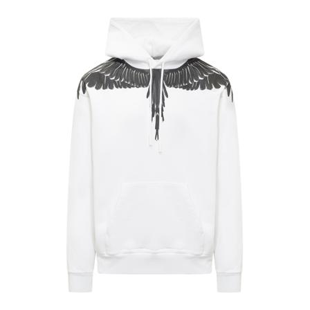 Marcelo Burlon Hoodies Hvid, Herre