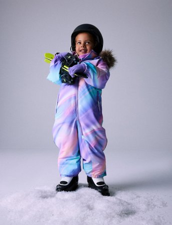 name it Nmfsnow10 Suit Aop Fo Noos - Purple - 92