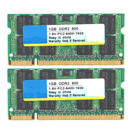 2kpl Xiede DDR2 1GB Muistimoduuli 800Mhz PC2-6400 1.8V Täysin Yhteensopiva Kannettavalle Tietokoneelle