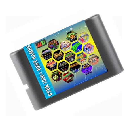 Den ultimative 1000 i 1 EDMD Remix MD-spilkassette til US/japansk/europæisk SEGA GENESIS MegaDrive-konsol black