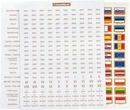 Leuchtturm Etiketsæt Euro2