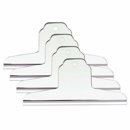 4 stk. ekstra store klips, sølv rustfritt stål papir klips for tegnebrett, kontor skoleutstyr (14,5 cm)