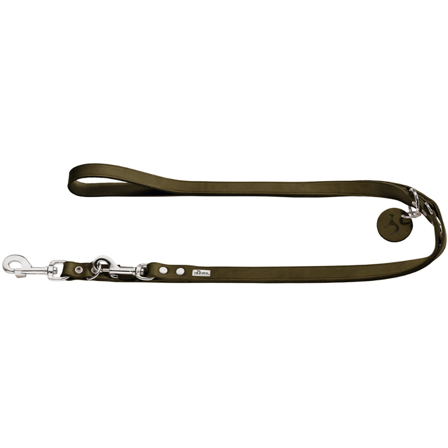 HUNTER T-Leash 16/200 Leather Olive Green