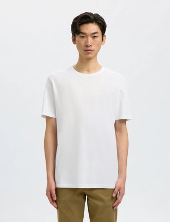 Selected Slhaspen Ss O-Neck Tee Noos - White - S