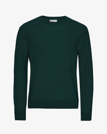 Classic Merino Wool Crew - Emerald Green XL