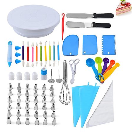 Kakepyntsett - Baking- og sprøyteutstyr 66 deler