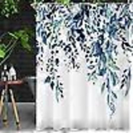 Blå Löv Duschdraperi Akvarell Eukalyptus Duschdraperi Set Botanisk