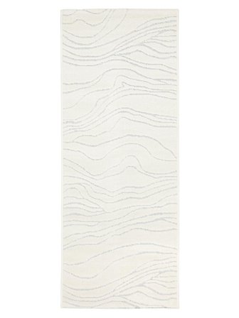 Dywan Wewnętrzny I Zewnętrzny Możliwość Prania Mały Skagen - Biały 80X200 W Stylu Skandynawskim