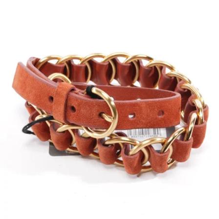 Miu Miu Pre-owned, Pre-owned Leather belts Bruin, Dames, Maat:ONE Size