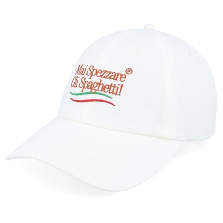 Fila - White Czapka Z Daszkiem - Navigli Low Profile Graphic Egret Dad Cap @ Hatstore