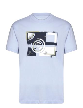 Relaxed Printed T-Shirt Blue Tom Tailor
