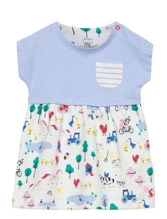 Angelina Dresses & Skirts Dresses Baby Dresses Short-sleeved Baby Dresses Monivärinen/Kuvioitu Joules