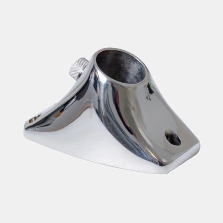 Soporte para mástil de bandera de barco, acero inoxidable, montado en cubierta, en forma de V, para mástil de Ø25 mm