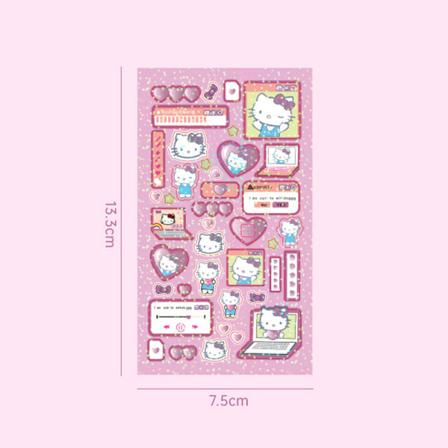 Nya Sanrio Cinnamoroll Melody e Hand Account Stickers Diy A6