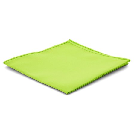 Poszetka w kolorze limonkowej zieleni Basic dla mężczyzn - Jednokolorowe poszetki