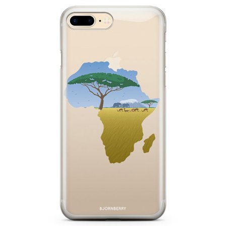 Bjornberry iPhone 7 Plus TPU Skal - Afrika Blå