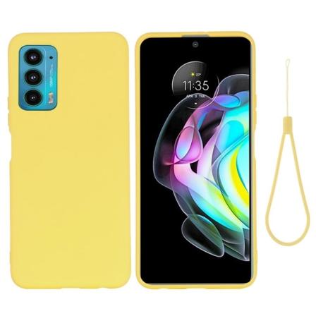 Matta nestesilikoninen kuori Motorola Edge 20 - Keltainen Yellow
