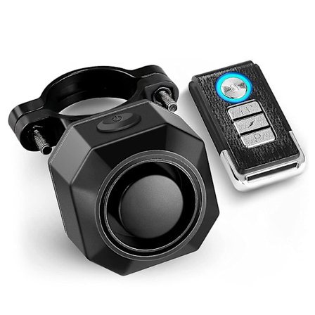 USB Uppladdningsbart Cykellarm Med Fjärrkontroll, 110db Högt Trådlöst Stöldskydd Vibrationsrörelsesensor Fordon