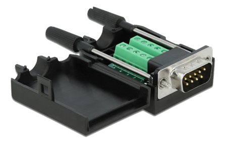 Delock VGA-adapter - DB-9 til 10-pins terminalblokk
