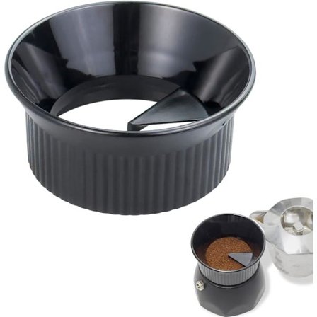 Kaffedistributör för Moka-kaffebryggare, kompatibel med Bialetti Moka Pot Spisbryggare, Kaffedoseringstratt för Moka E