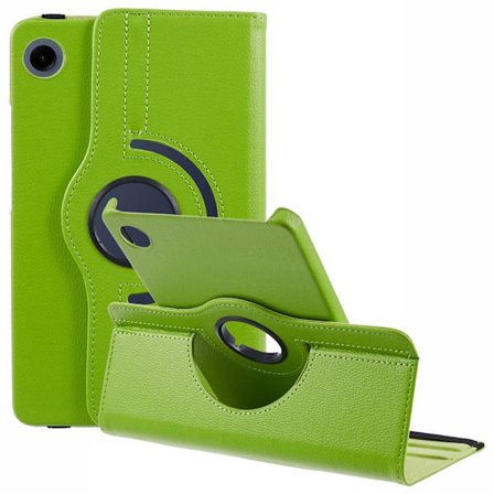 SKALO Samsung Galaxy Tab A11 360 Litchi Cover - Grøn