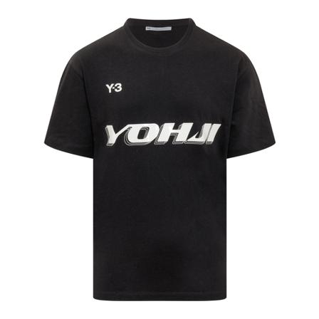 Y-3, T-Shirts Zwart, Heren, Maat:XS