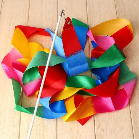 4m Polyesterband Gymnastik Konstnärlig Balett Rytmisk Dans Balett