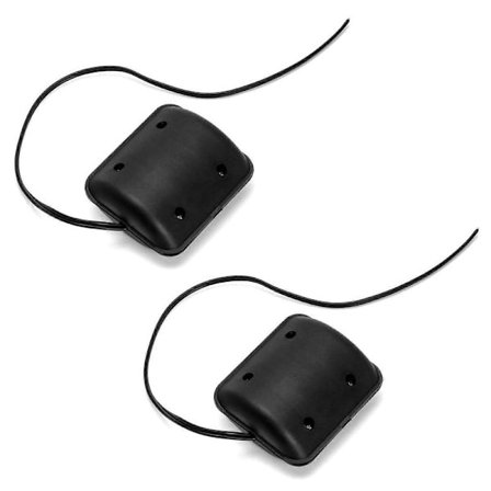 2 stk. DC Vibrationsmotor 12V 2300RPM med Sort Skal