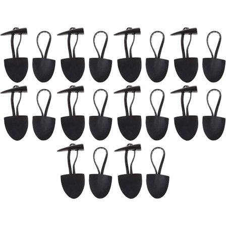 10-pak kunstlæderknapper til frakke, jakke, sportstaske -