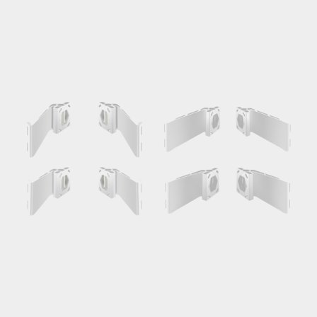 Jackplate-Halterung Minn Kota S54, Aluminium, Steuerbord, weiß, passend für Raptor - Boot