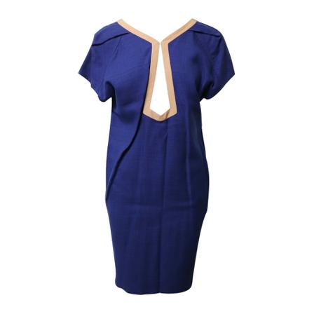 Balenciaga Vintage - Vintage Klänningar - Blå - Dam - Storlek: S, Dam, Storlek: S