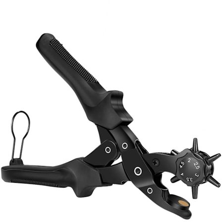 Beltehulltang, lær hulltang med 2 ekstra stanser - Perfet