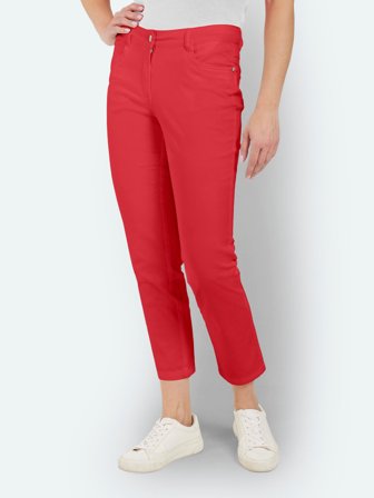 BRANDTEX - Madelaine Bukser - Rød - Straight Fit