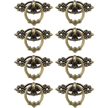 8 stk Møbelhåndtak, Skapsknapper, Håndtaksknapper, Trekkhåndtak, Vintage Håndtak, Antikke Møbeldekor Trekk, Passer til Dører, Vinduer, Skap, D