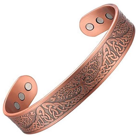 Starka Magnetarmband Livets Träd Justerbart Armband för Effektiv Ledvärk (FMY)