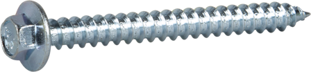 ESSVE 63338 Byggskruv med fläns, sexkant, FZB, Ø6,5 mm Ø6,5 x 64 mm, 100-pack, Infästning