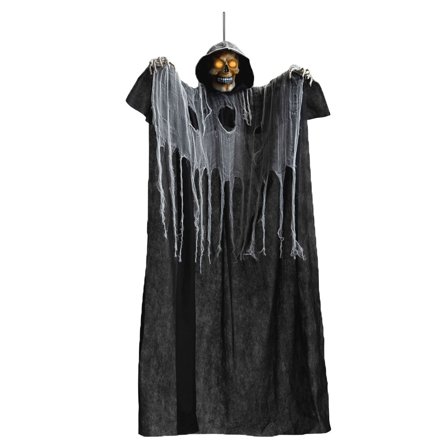 Hængende Dødningehoved med Lys og Lyd Stor